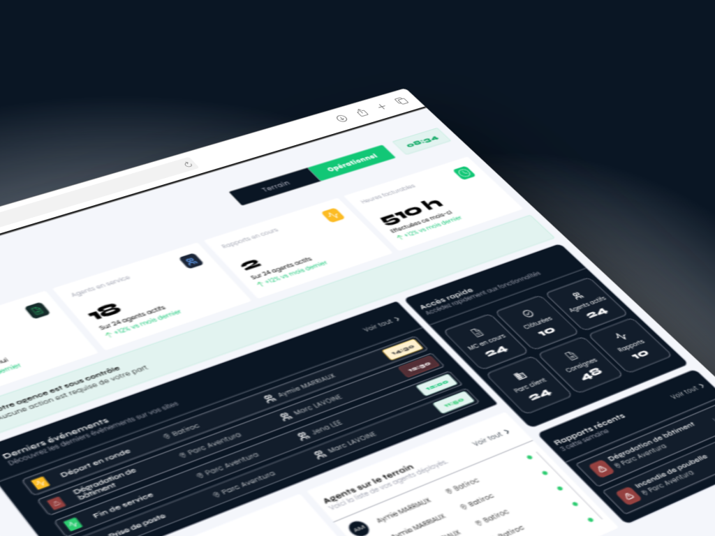 logiciel gestion agence sécurité - MC TRACKER